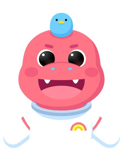 Coral Cati plush character