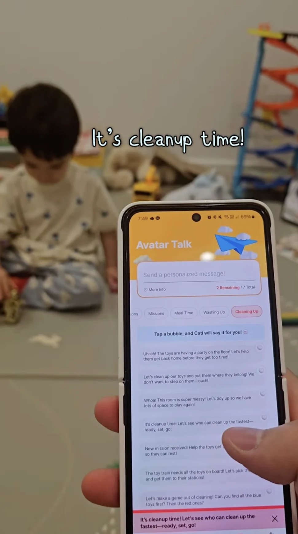 Cleanup time with Cati Avatar Talk